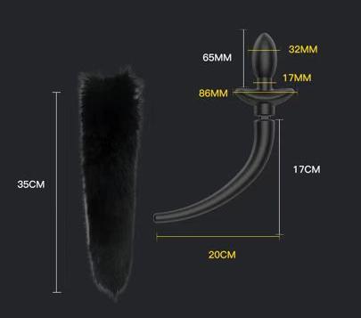QIUI Shake Tail Shock Butt Plug Remotely