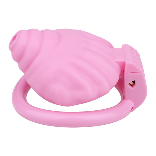 Shell Shaped Sissy Chastity Cage