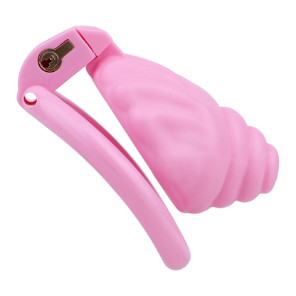 Shell Shaped Sissy Chastity Cage
