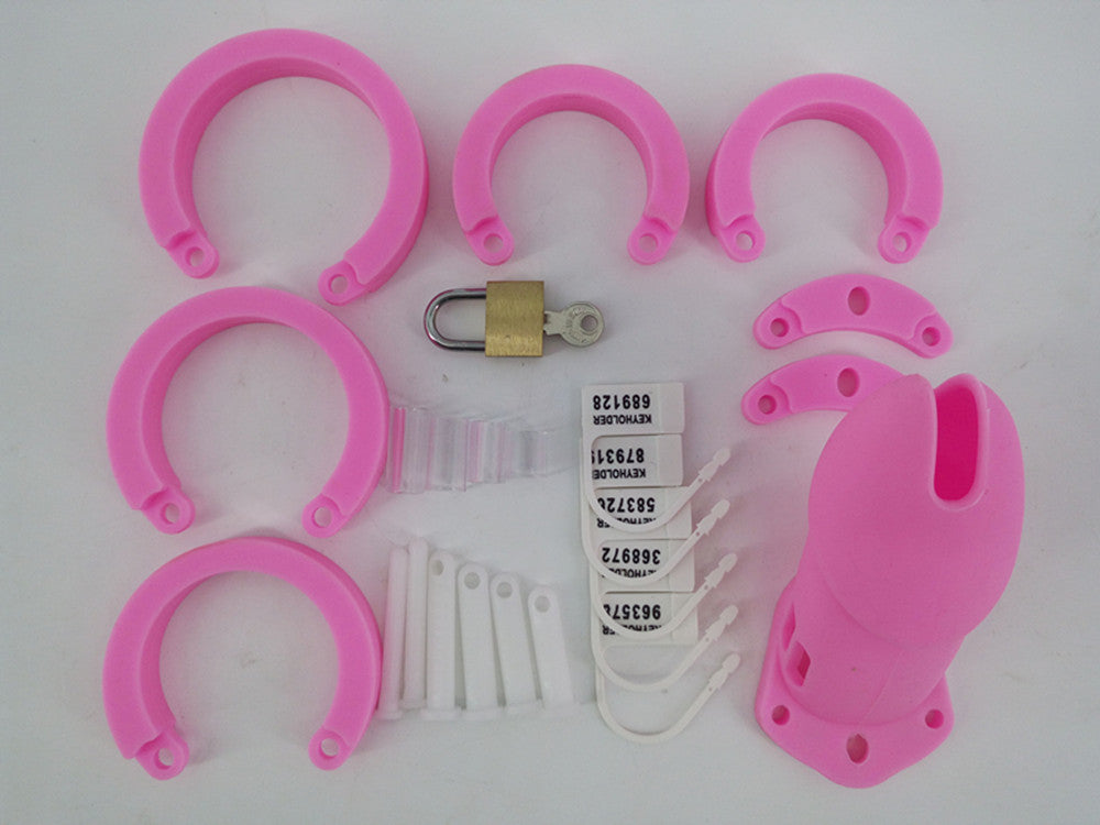 CB6000S Silicone Chastity Cage Perverse Pink
