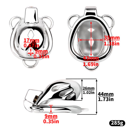 Short Smooth Steel Cobra Cage