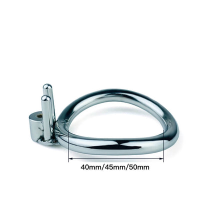 Screw Negative Chastity Cage With Catheter