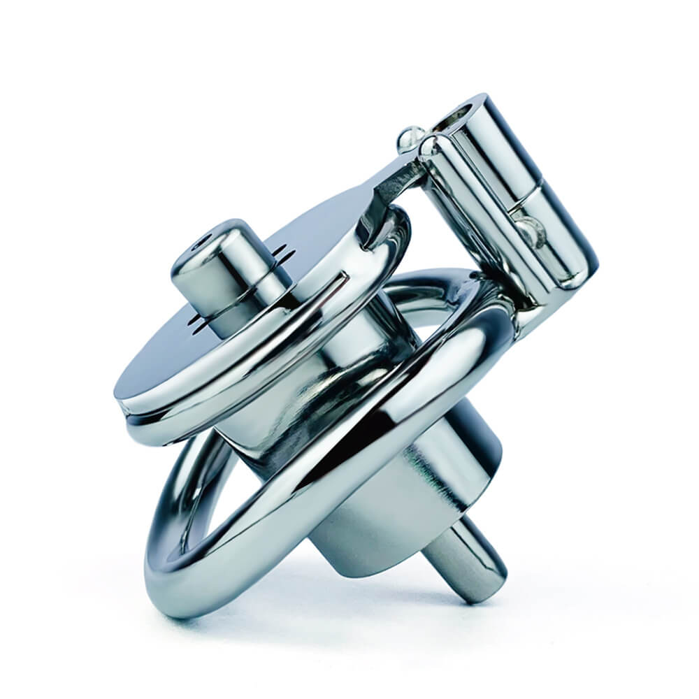 Screw Negative Chastity Cage With Catheter