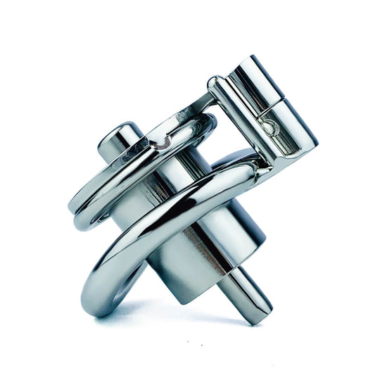 Screw Negative Chastity Cage With Catheter