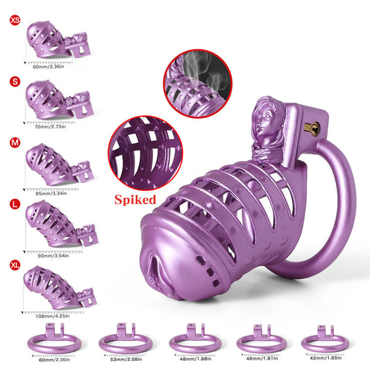 Purple Sissy Spiked 3D Printing Pussy Vaginal