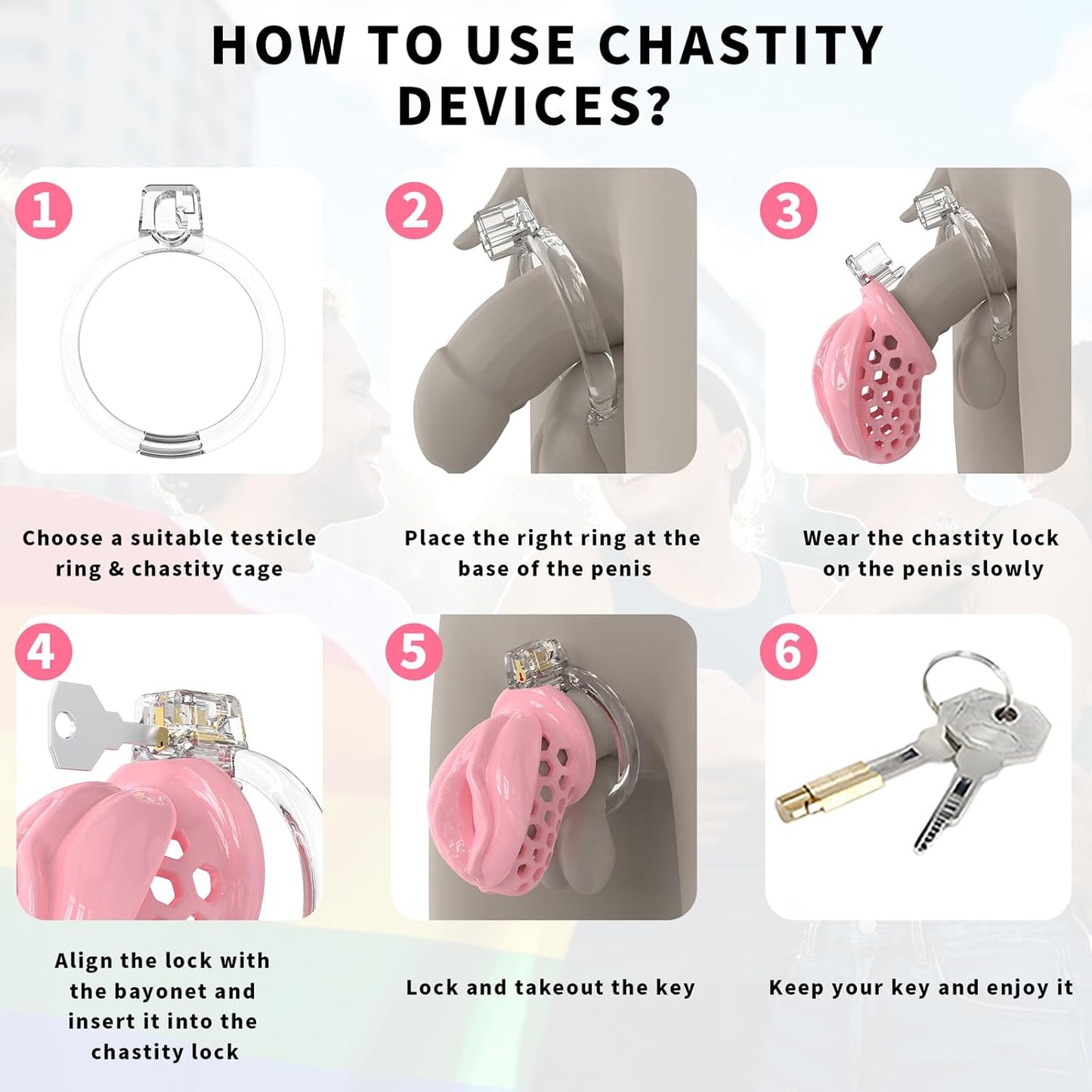 Soft Silicone Sissy Penis Cage