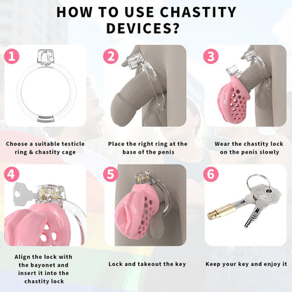 Soft Silicone Sissy Penis Cage