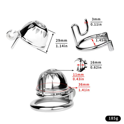 Small Chastity Cage with PA -2