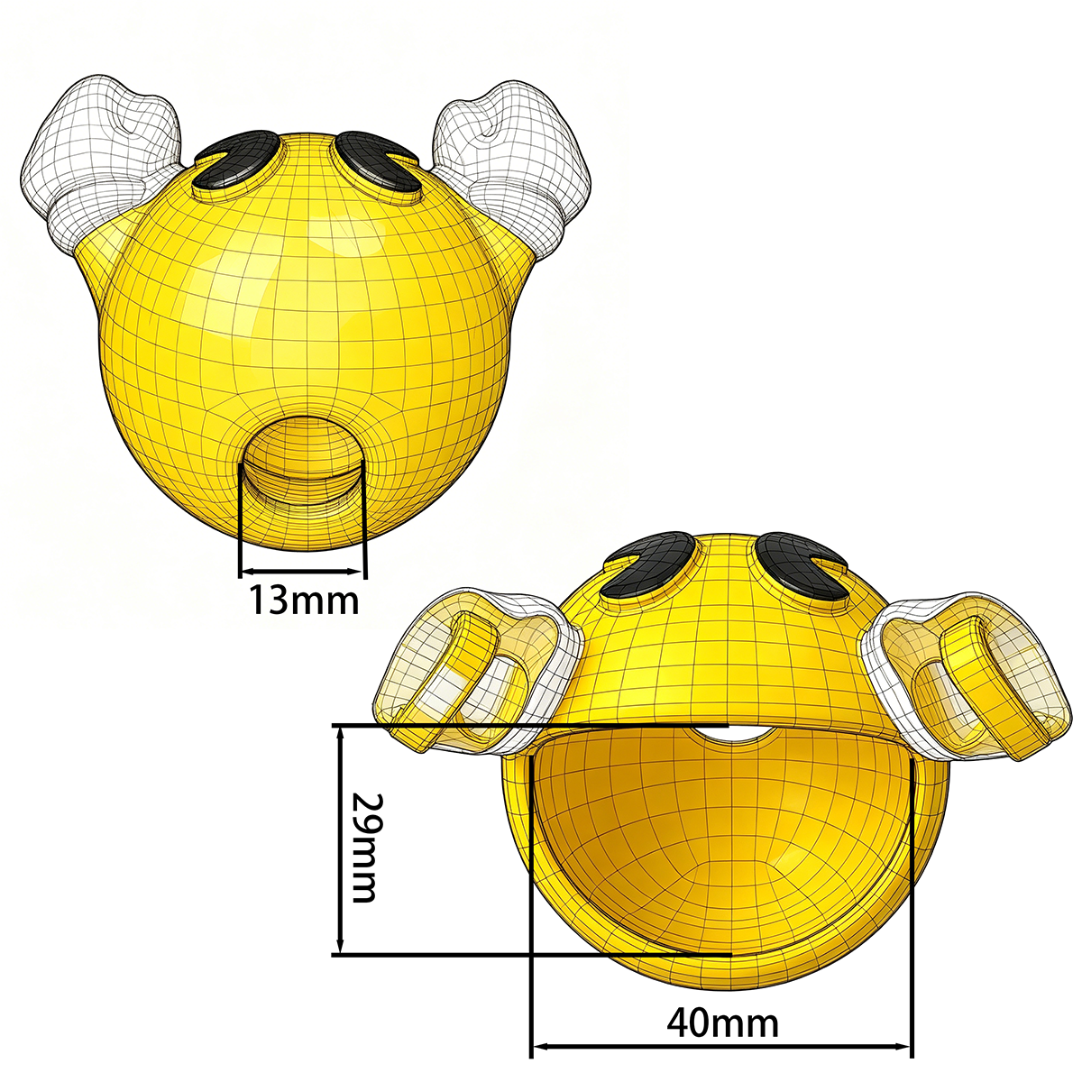 Mini Pac-Man Chastity Device for Men