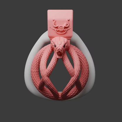 Snakes Entwined Chastity Cage