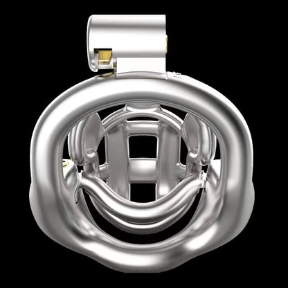 Stainless Steel Double-Lock Mamba Chastity Cage
