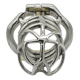 Stainless Steel Stealth Chastity Cage With Hinged Rings