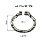 Bending Tube Stainless Steel Male Chastity Device