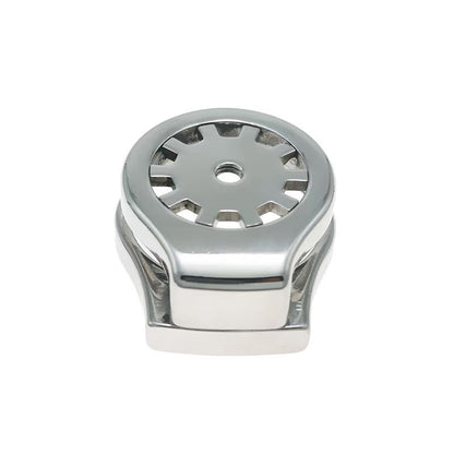 Stainless Thickened Gear Flat Chastity Cage 3