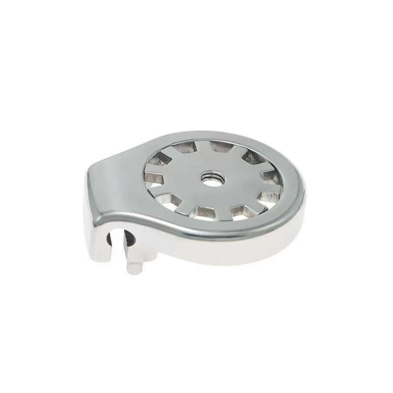Stainless Thickened Gear Flat Chastity Cage 8