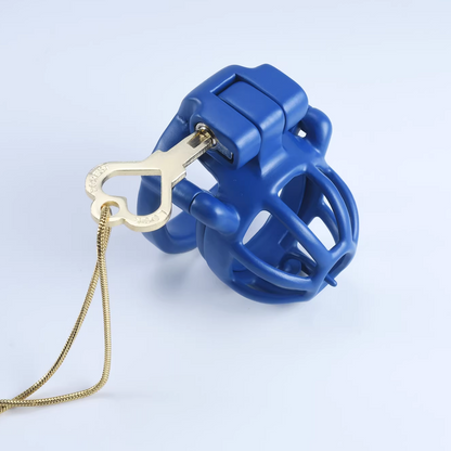 Blue Steel Cock Cage – Custom
