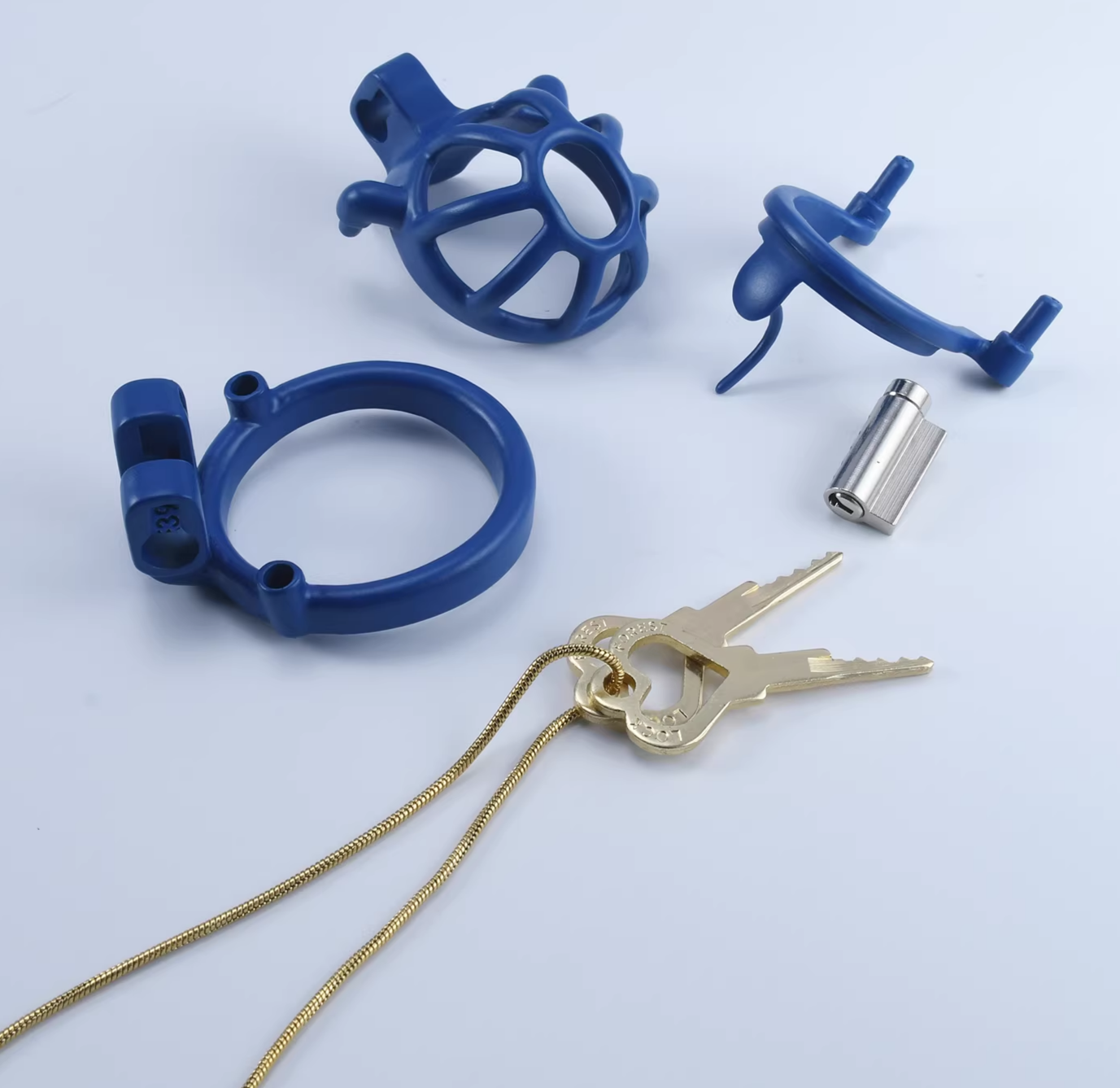 Blue Steel Cock Cage – Custom