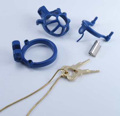 Blue Steel Cock Cage – Custom
