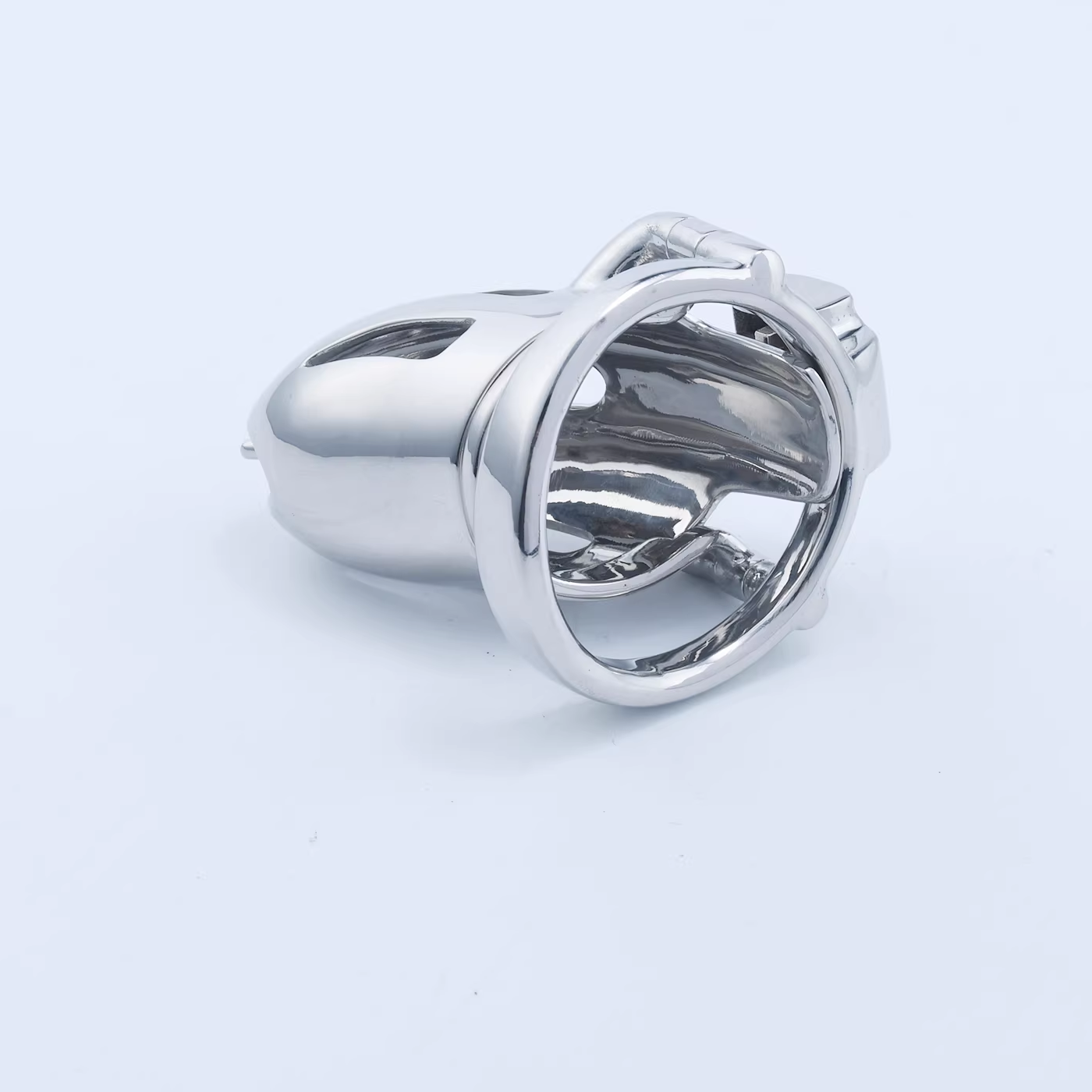 Steel Custom Chastity Cage With PA T12 - 6