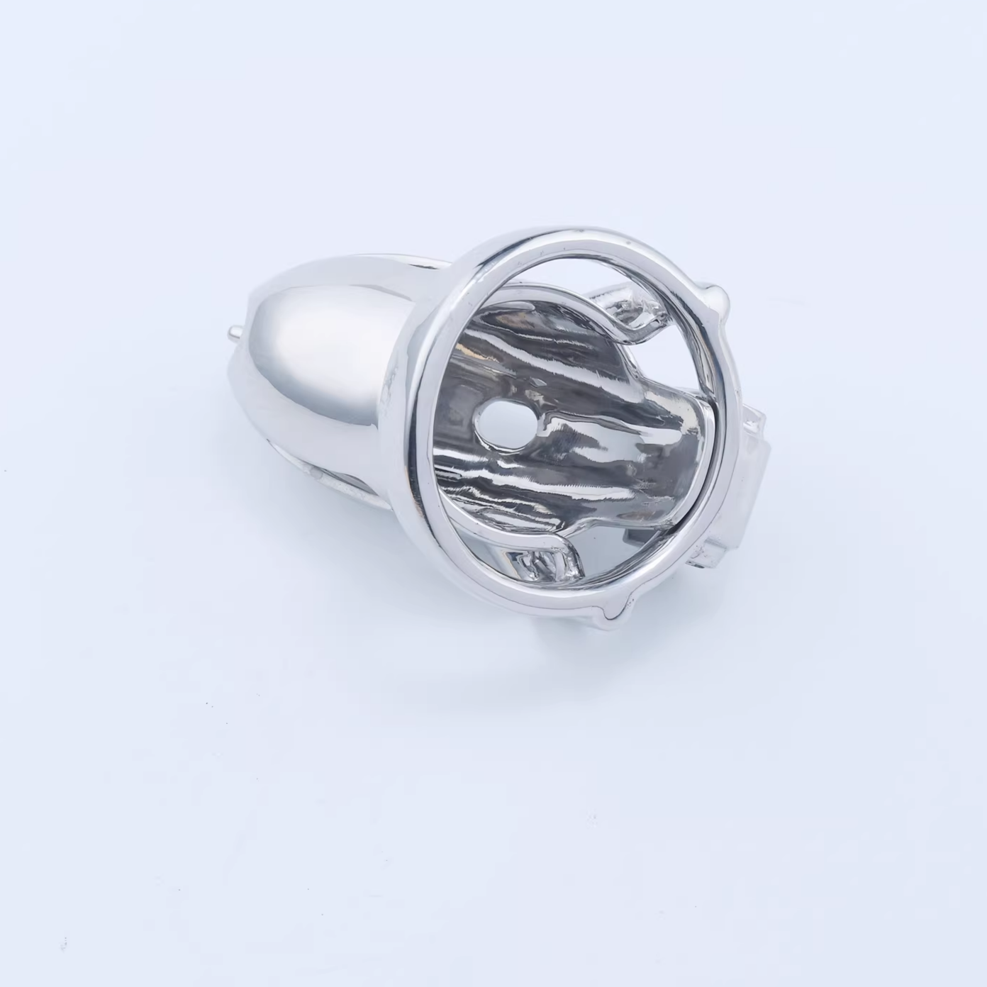 Steel Custom Chastity Cage With PA T12 - 11