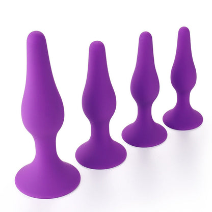 Plug anal à ventouse en silicone