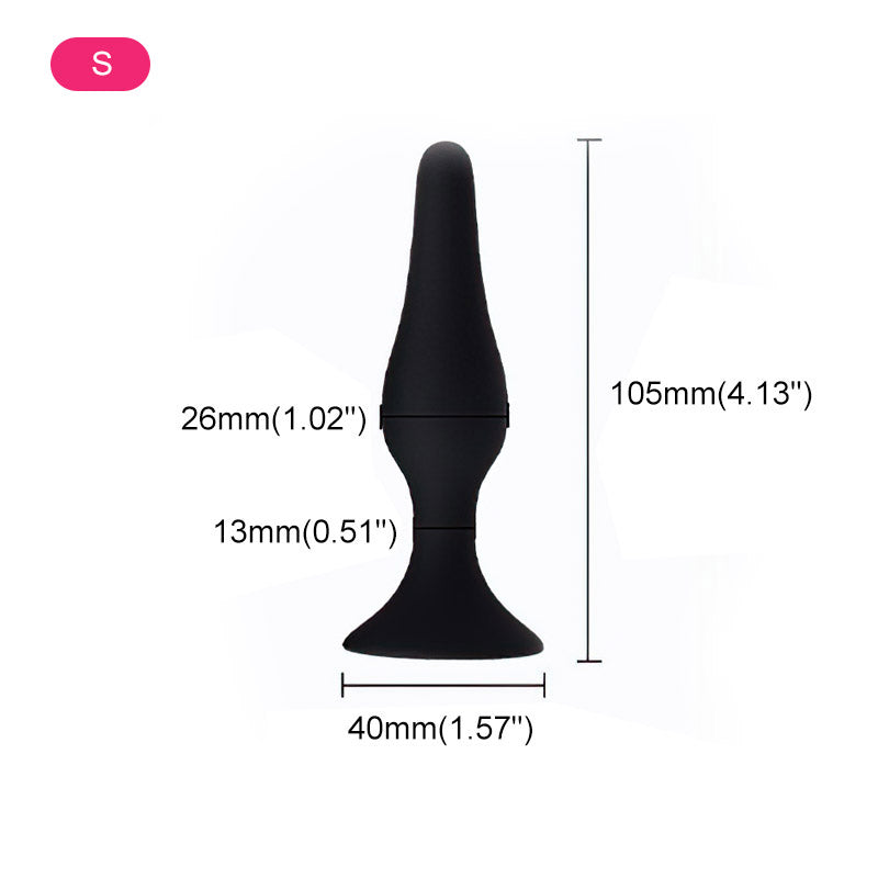 Plug anal à ventouse en silicone