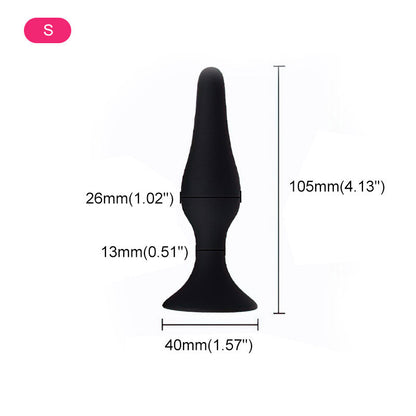 Plug anal à ventouse en silicone