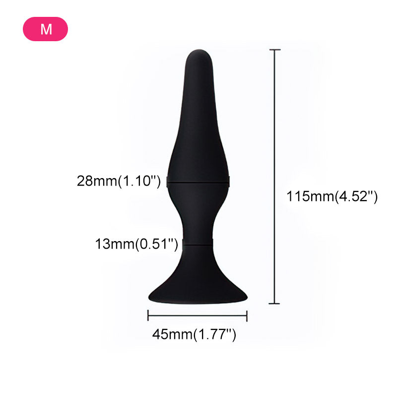 Plug anal à ventouse en silicone