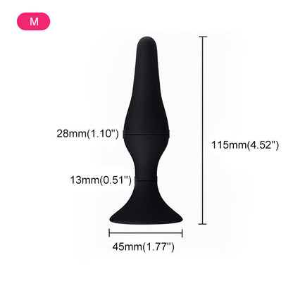 Plug anal à ventouse en silicone