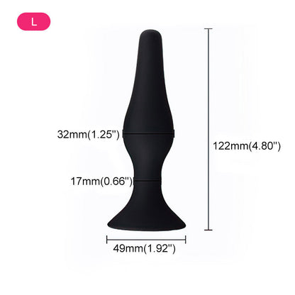 Plug anal à ventouse en silicone