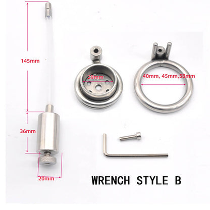 Urethral Inverted Chastity Device - Wrench Version
