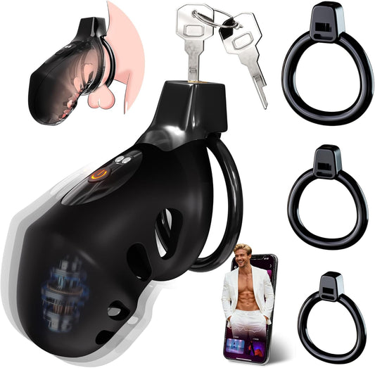 App-Controlled Vibrating Chastity Cage