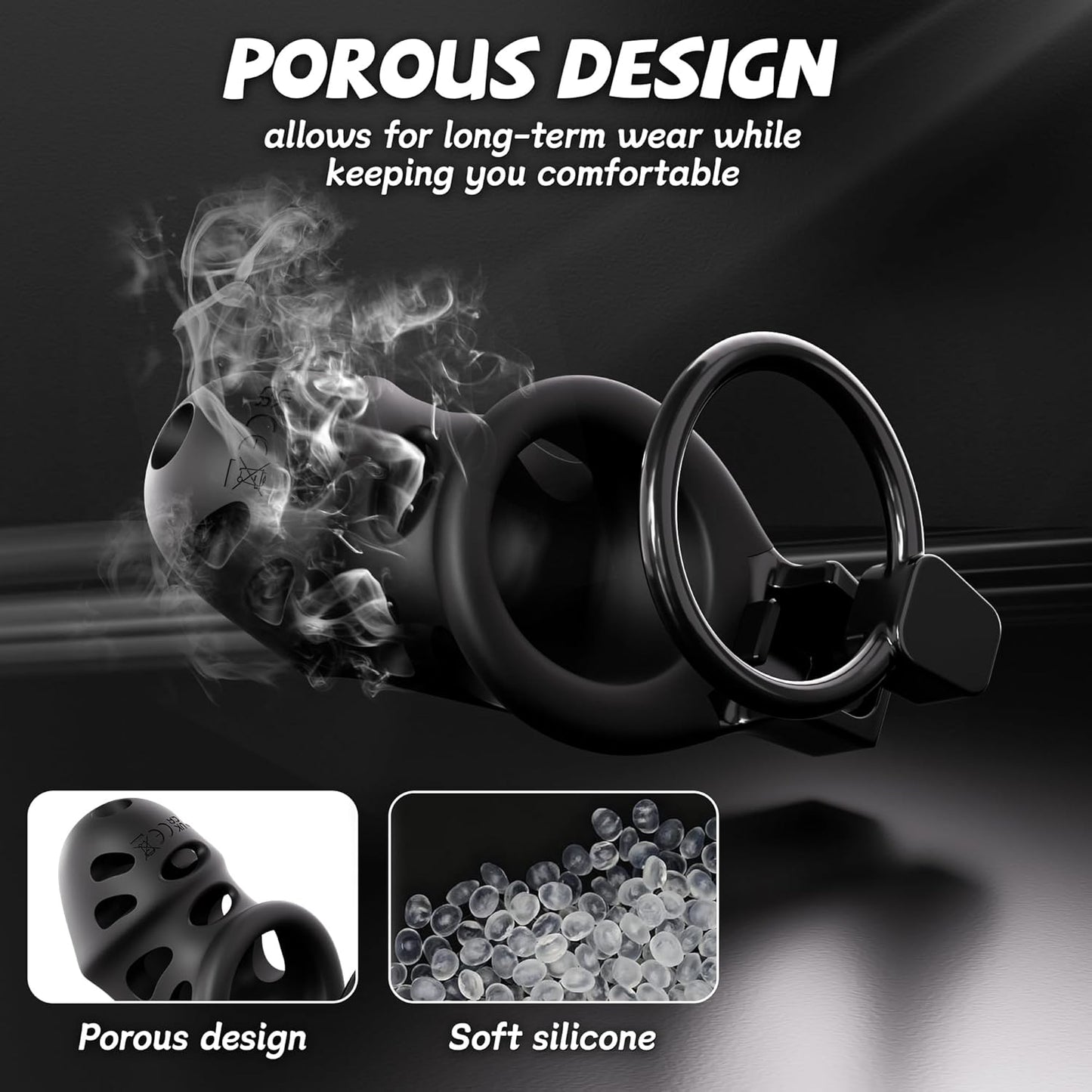 App-Controlled Vibrating Chastity Cage
