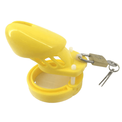 Plastic Cock Cage Yellow