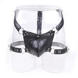 Men's Leather Chastity Belt