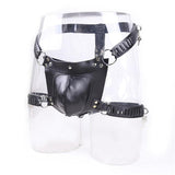 Men's Leather Chastity Belt