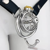 New Five-star Wheel Forging Chastity Cage With Belt