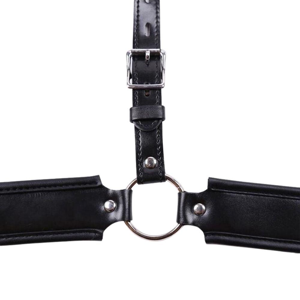 Black Leather Male Chastity panties – chastitybelt