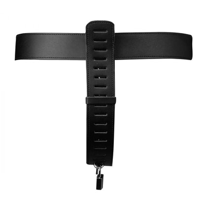 Ceinture de chasteté réglable en cuir pour femme