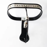 Female Adjustable Waist T Type Stainless Steel Chastity Belt