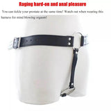 Classic Leather Male Chastity Belt Adjustable BDSM