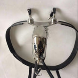 Heart-Shaped Stainless Steel Male Chastity Belt