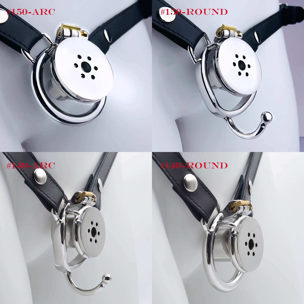 Negative Underlock Inverted Chastity Cage With Belt