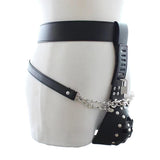 Domineering PU Leather Penis Bdsm Chastity Belt